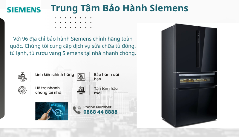 Bảo hành tủ lạnh Siemens