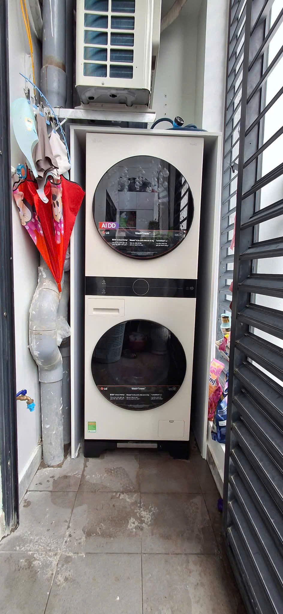 Sửa chữa tháp giặt sấy LG washtower uy tín